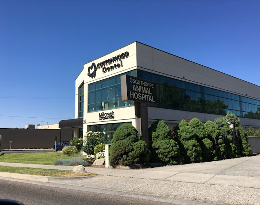 Osuthorpe Dental and Animal Hospital building exterior in Salt Lake City.