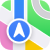 Apple Maps logo.
